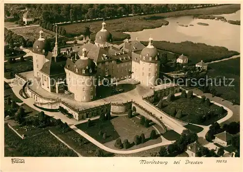 AK / Ansichtskarte Dresden Moritzburg Fliegeraufnahme Dresden