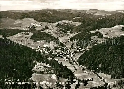 AK / Ansichtskarte Todtmoos Fliegeraufnahme mit Feldberg Todtmoos