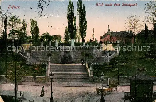 AK / Ansichtskarte Erfurt Stadtpark Erfurt