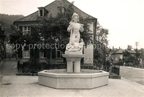 AK / Ansichtskarte Hornberg_Schwarzwald Denkmal Hornberg Schwarzwald