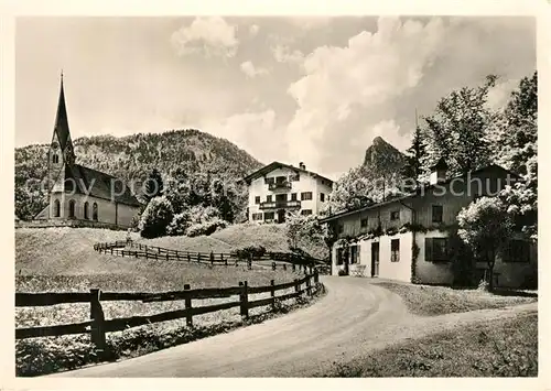 AK / Ansichtskarte Kreuth_Tegernsee Kirchl Leonhardstein Kreuth Tegernsee