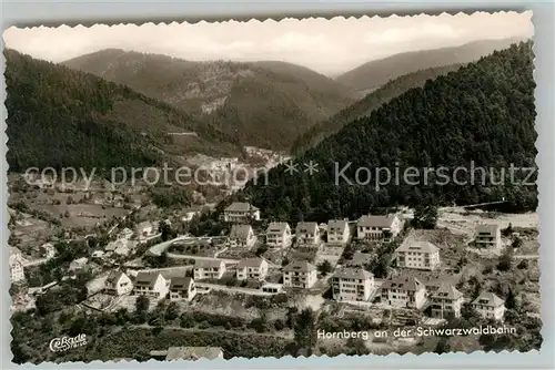 AK / Ansichtskarte Hornberg_Schwarzwald Panorama Fliegeraufnahme Hornberg Schwarzwald