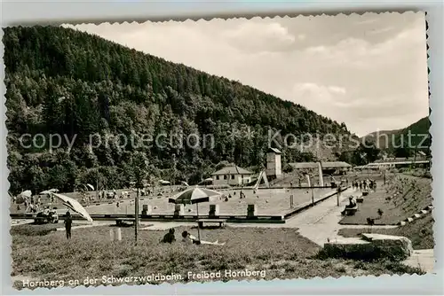 AK / Ansichtskarte Hornberg_Schwarzwald Freibad Hornberg Schwarzwald