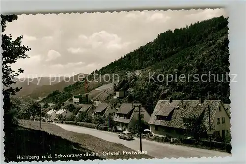 AK / Ansichtskarte Hornberg_Schwarzwald Ortsteil Postwiese Hornberg Schwarzwald