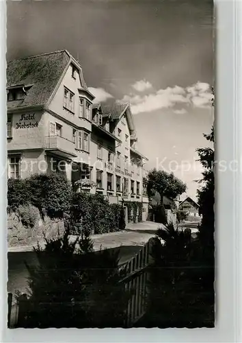 AK / Ansichtskarte Schonach_Schwarzwald Hotel Pension Rebstock Schonach Schwarzwald