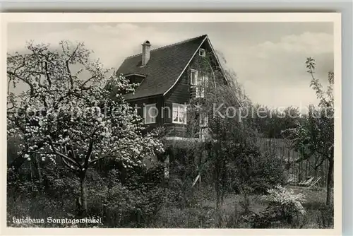 AK / Ansichtskarte Meersburg_Bodensee Landhaus Sonntagswinkel Meersburg Bodensee