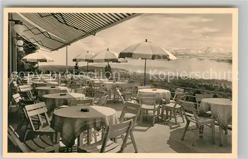 AK / Ansichtskarte ueberlingen_Bodensee Kurhotel Sankt Leonhard Terrasse ueberlingen Bodensee