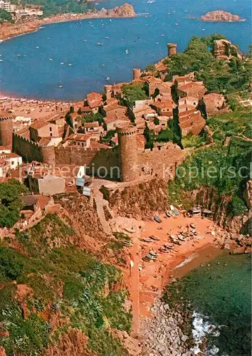 AK / Ansichtskarte Tossa_de_Mar Fliegeraufnahme La Vila Vella Tossa_de_Mar