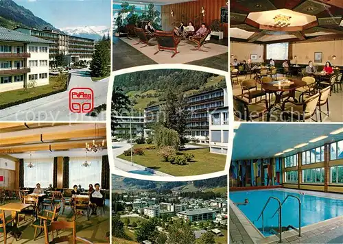 AK / Ansichtskarte Bad_Hofgastein Rehazentrum Pensionsversicherungsanstalt der Angestellten Schwimmbad Bad_Hofgastein