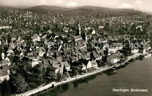 AK / Ansichtskarte ueberlingen_Bodensee Fliegeraufnahme ueberlingen Bodensee