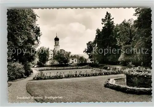 AK / Ansichtskarte Stockach_Baden Stadtgarten Stockach_Baden