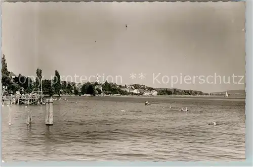 AK / Ansichtskarte ueberlingen_Bodensee Panorama Blick ueber den See ueberlingen Bodensee