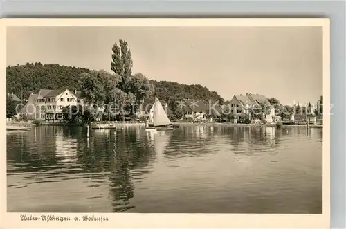 AK / Ansichtskarte Unteruhldingen Ansicht vom Bodensee aus Unteruhldingen