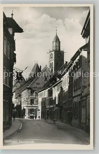 AK / Ansichtskarte ueberlingen_Bodensee Kanzleistrasse Altstadt Muensterturm ueberlingen Bodensee