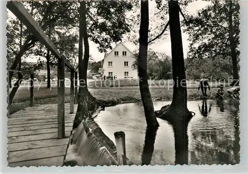 AK / Ansichtskarte Deisendorf Kinderheim Linzgau Linzgauer Wald Teich Deisendorf