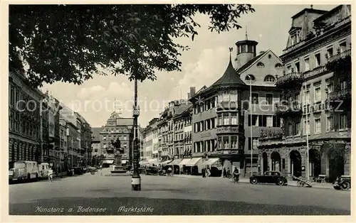 AK / Ansichtskarte Konstanz_Bodensee Marktstaette Konstanz_Bodensee