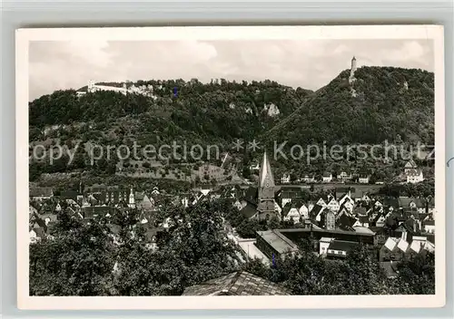 AK / Ansichtskarte Geislingen_Steige Ruine Helfenstein oedenturm Geislingen_Steige