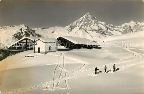 AK / Ansichtskarte Graechen_VS Hannigalp Bietschhorn Jungfrau Graechen_VS