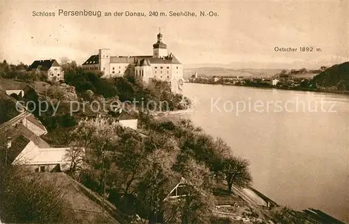 AK / Ansichtskarte Persenbeug Gottsdorf Schloss Persenbeug Donaupartie Persenbeug Gottsdorf