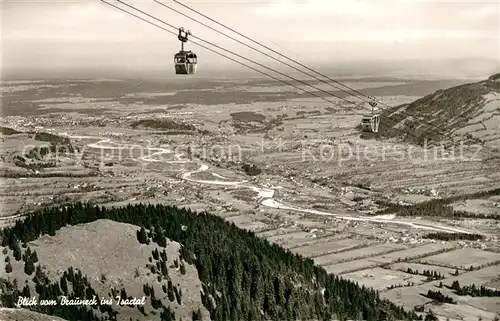 AK / Ansichtskarte Lenggries Blick vom Brauneck ins Isartal Lenggries