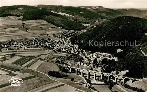 AK / Ansichtskarte Willingen_Sauerland Fliegeraufnahme Viadukt Willingen_Sauerland