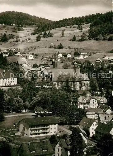 AK / Ansichtskarte Todtmoos Kurhotel Simon Hotel Waldeck Todtmoos