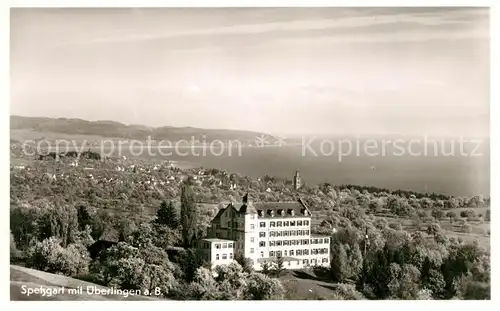 AK / Ansichtskarte ueberlingen_Bodensee Panorama mit Schloss Spetzgart ueberlingen Bodensee