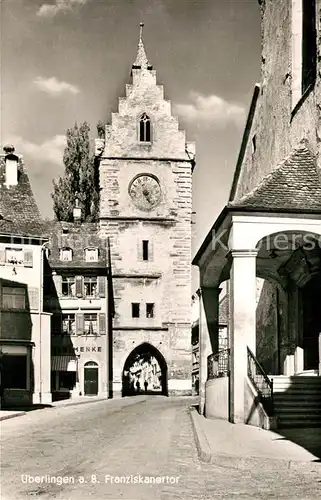 AK / Ansichtskarte ueberlingen_Bodensee Franziskanertor ueberlingen Bodensee