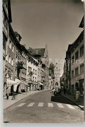 AK / Ansichtskarte ueberlingen_Bodensee Franziskanerstrasse mit Franziskanertor ueberlingen Bodensee