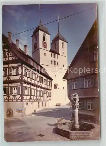 Wiesensteig Marktbrunnen Stiftskirche Wiesensteig