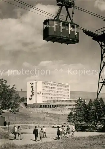 AK / Ansichtskarte Oberwiesenthal_Erzgebirge Ferienheim Dr. Richard Sorge Seilbahn Oberwiesenthal Erzgebirge