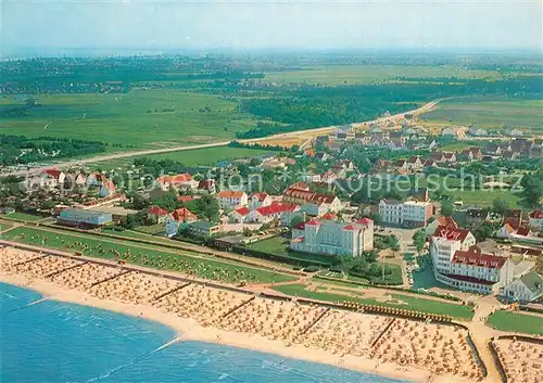 AK / Ansichtskarte Duhnen_Nordsee Fliegeraufnahme Duhnen Nordsee