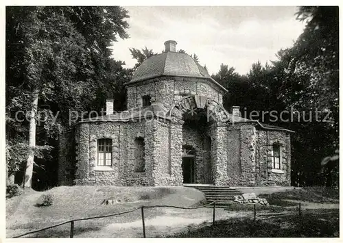 AK / Ansichtskarte Sanspareil Felsengarten Schloesschen Hainbau Sanspareil