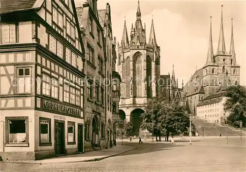 AK / Ansichtskarte Erfurt Dom und Severi Erfurt