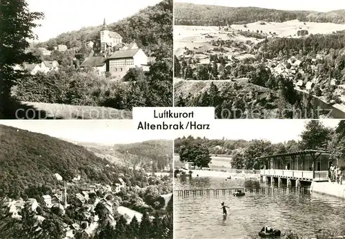 AK / Ansichtskarte Altenbrak_Harz Strand Fliegeraufnahme Altenbrak Harz