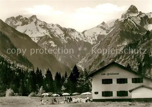 AK / Ansichtskarte Oberstdorf Cafe Christlessee Oberstdorf