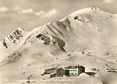 AK / Ansichtskarte Oberstdorf Nebelhornbahn Bergstation  Oberstdorf