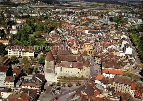 AK / Ansichtskarte Yverdon les Bains Fliegeraufnahme Yverdon les Bains