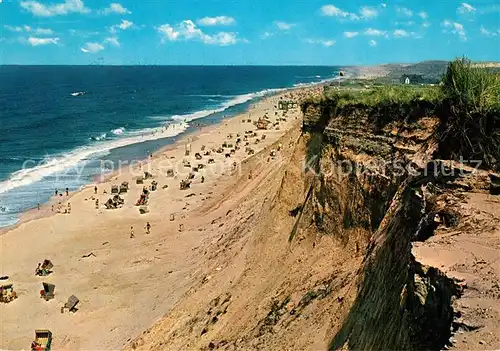 AK / Ansichtskarte Kampen_Sylt Rotes Kliff Strand Kampen Sylt