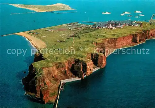 AK / Ansichtskarte Helgoland Fliegeraufnahme von Westen Helgoland