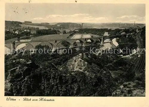 AK / Ansichtskarte Witten_Ruhr Blick vom Hohenstein Witten Ruhr