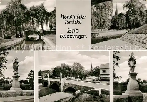 AK / Ansichtskarte Bad_Krozingen Nepomuk Bruecke  Bad_Krozingen