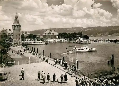 AK / Ansichtskarte Lindau_Bodensee Hafenpartie Lindau Bodensee