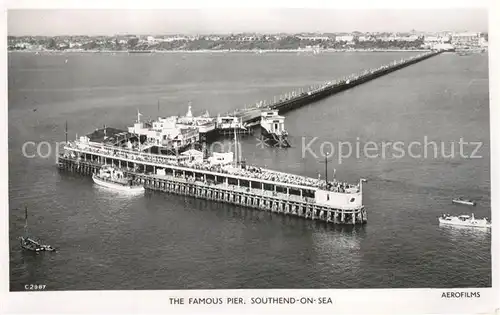 AK / Ansichtskarte Southend on Sea Fliegeraufnahme Pier Southend on Sea