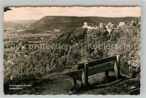 AK / Ansichtskarte Geislingen_Steige Ruine Helfenstein Geislingen_Steige