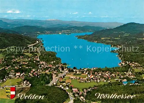 AK / Ansichtskarte Velden_Woerthersee Fliegeraufnahme Velden Woerthersee