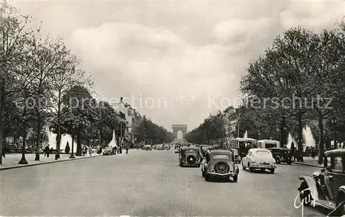 AK / Ansichtskarte Paris Avenue des Champs Elysees Rond Point Arc de Triomphe de l Etoile Paris