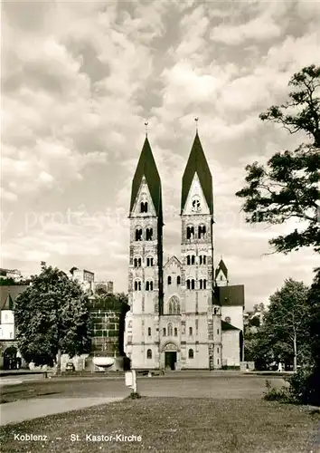 AK / Ansichtskarte Koblenz_Rhein St. Kastor Kirche Koblenz_Rhein