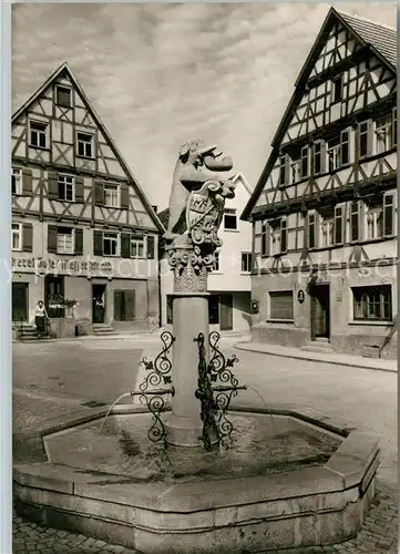 AK / Ansichtskarte Wiesensteig Marktplatz Brunnen Wiesensteig