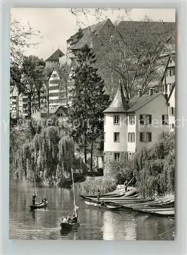 AK / Ansichtskarte Tuebingen Hoelderlinturm am Neckar Ruderer Tuebingen